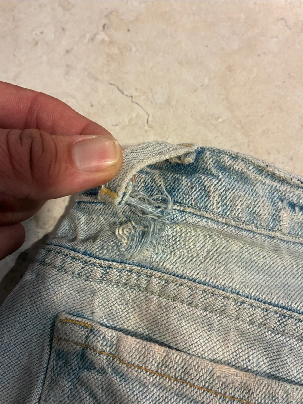 Aeropostale Light Wash Distressed Flare Jeans